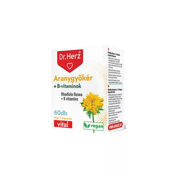 Dr. Herz Aranygyökér + B-Vitaminok 60 db Dr. Herz Aranygyökér + B-Vitaminok 60 db