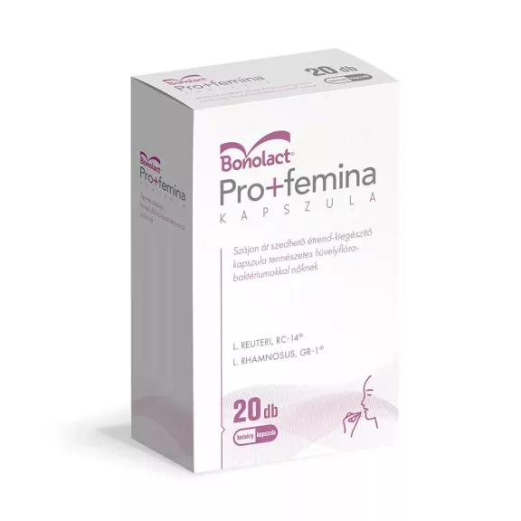 Bonolact® Pro+femina étrendkiegészítő kapszula 20 db Bonolact® Pro+femina étrendkiegészítő kapszula 20 db