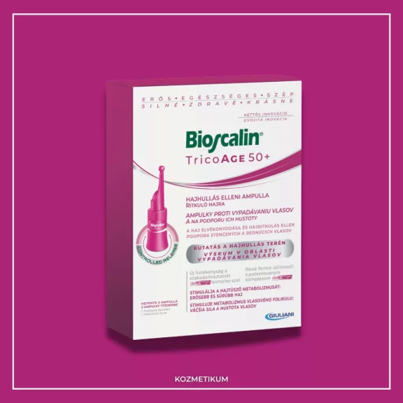 Bioscalin TricoAGE 50+ Hajhullás elleni ampulla 3.5ml - 8db Bioscalin TricoAGE 50+ Hajhullás elleni ampulla 3.5ml - 8db