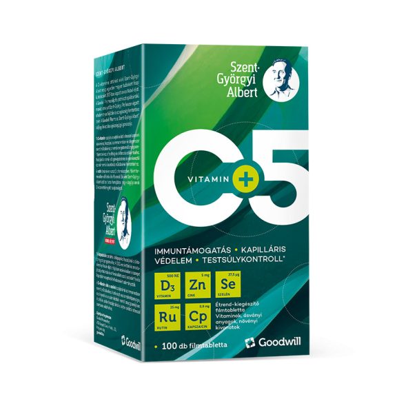 Goodwill Szent-Györgyi Albert C+5 filmtabletta 100 db Goodwill Szent-Györgyi Albert C+5 filmtabletta 100 db