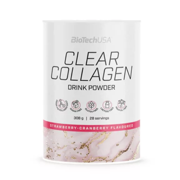 BioTechUSA Clear Collagen italpor eper-vörösáfonya 308 g BioTechUSA Clear Collagen italpor eper-vörösáfonya 308 g