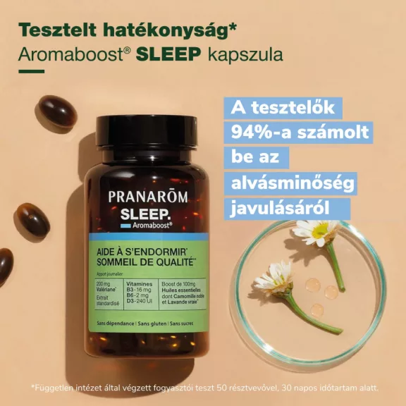 Pranarom Aromaboost Sleep étrend-kiegészítő kapszula 60x Pranarom Aromaboost Sleep étrend-kiegészítő kapszula 60x