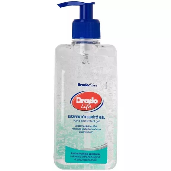 BRADOLIFE kézfertőtlenítő gél 500 ml BRADOLIFE kézfertőtlenítő gél 500 ml