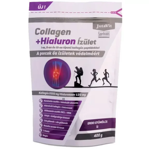 JUTAVIT COLLAGEN+HIALURON IZULET ERDEI GY. 400G JUTAVIT COLLAGEN+HIALURON IZULET ERDEI GY. 400G