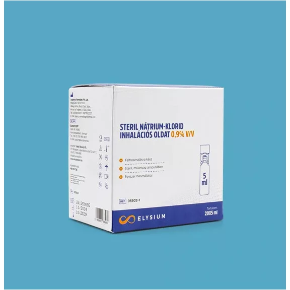 Elysium steril NACL 0,9% inhalációs oldat 20 x 5 ml Elysium steril NACL 0,9% inhalációs oldat 20 x 5 ml