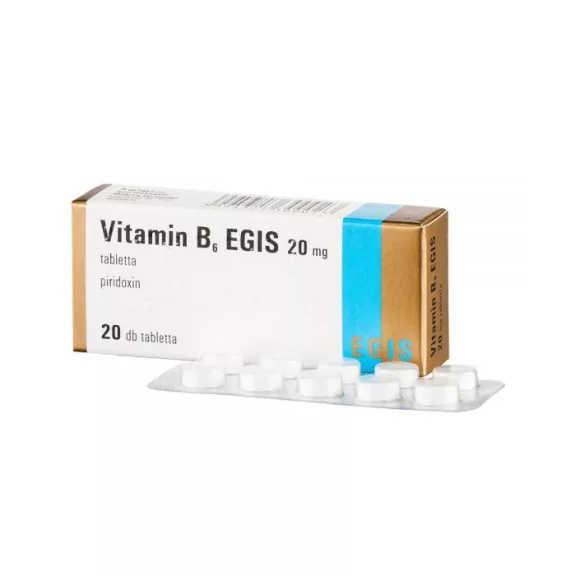 VITAMIN B6 EGIS 20 MG TABL. 20X VITAMIN B6 EGIS 20 MG TABL. 20X