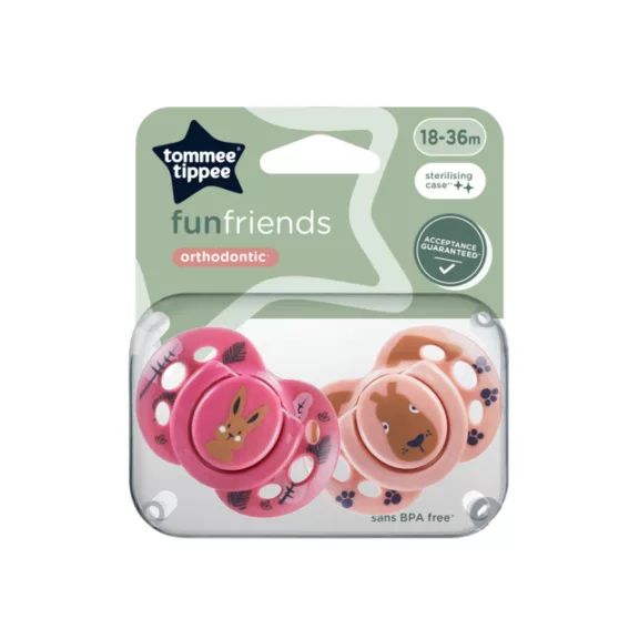 Tommee Tippee Fun friends játszócumi 18-36 hó 2 db Tommee Tippee Fun friends játszócumi 18-36 hó 2 db