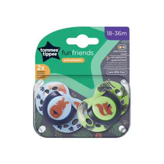 Tommee Tippee Fun friends játszócumi 18-36 hó 2 db Tommee Tippee Fun friends játszócumi 18-36 hó 2 db