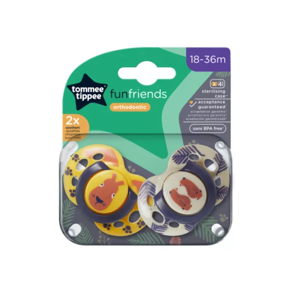 Tommee Tippee Fun friends játszócumi 18-36 hó 2 db Tommee Tippee Fun friends játszócumi 18-36 hó 2 db