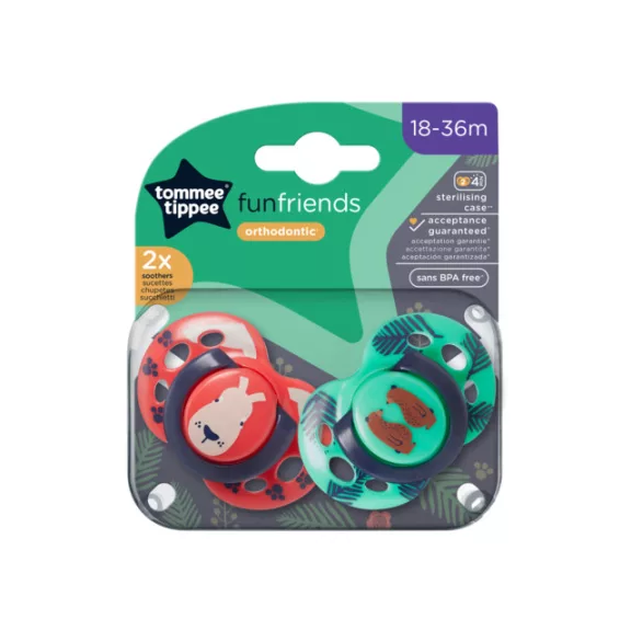 Tommee Tippee Fun friends játszócumi 18-36 hó 2 db Tommee Tippee Fun friends játszócumi 18-36 hó 2 db