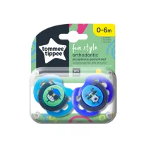 Tommee Tippee Fun Style játszócumi 0-6 hó 2 db