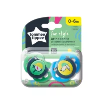 Tommee Tippee Fun Style játszócumi 0-6 hó 2 db