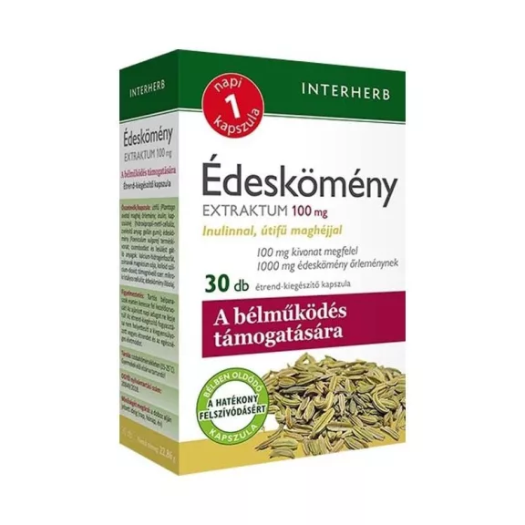 Interherb Napi 1 Édeskömény Extraktum Kapszula 30 db Interherb Napi 1 Édeskömény Extraktum Kapszula 30 db