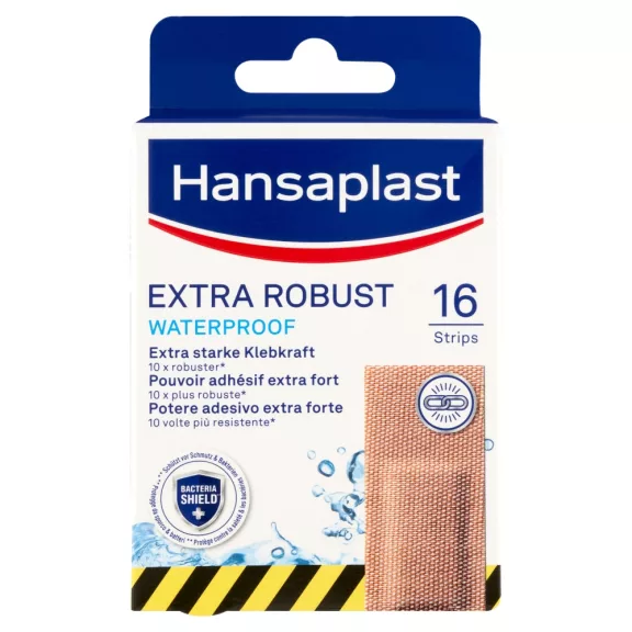 Hansaplast Extra Robust vízálló-légáteresztő sebtapasz 16 db Hansaplast Extra Robust vízálló-légáteresztő sebtapasz 16 db