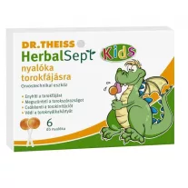  Dr. Theiss Herbalsept kids nyalóka köhögésre alma ízesítésű 6 db