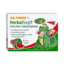   Dr. Theiss Herbalsept kids nyalókat torokfájásra görögdinnye ízesítésű 6 db