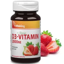 Vitaking D3-vitamin 2000 NE + Stevia 90 db