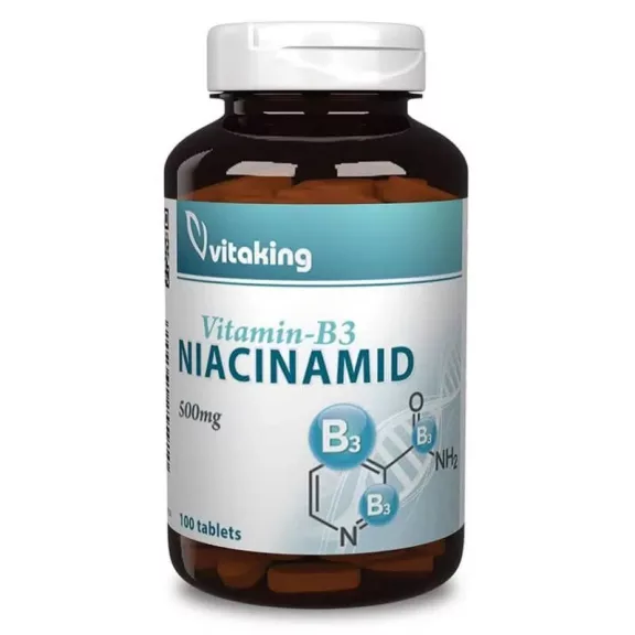 Vitaking Niacinamid B3-vitamin 500 mg 100 db Vitaking Niacinamid B3-vitamin 500 mg 100 db