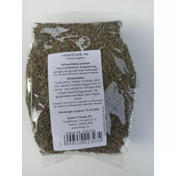 FITODRY Kakukkfű levél 100g FITODRY Kakukkfű levél 100g