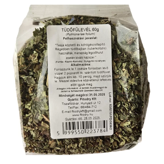 Fitodry Tüdőfűlevél 60 g Fitodry Tüdőfűlevél 60 g