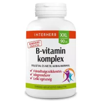 Interherb XXL B-Vitamin komplex tabletta Foláttal 90 db