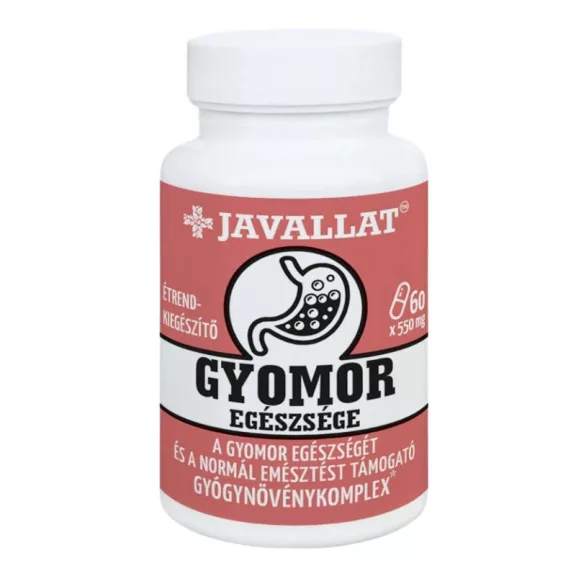 Javallat Gyomor Egészsége Gyógynövény Komplex Étrend-Kiegészítő Kapszula 60db Javallat Gyomor Egészsége Gyógynövény Komplex Étrend-Kiegészítő Kapszula 60db