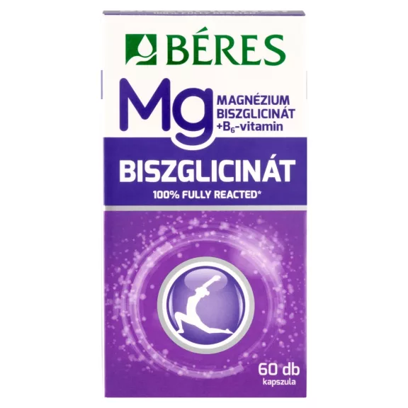 Béres Magnézium Biszglicinát +B6 vitamin 60X kapszula Béres Magnézium Biszglicinát +B6 vitamin 60X kapszula