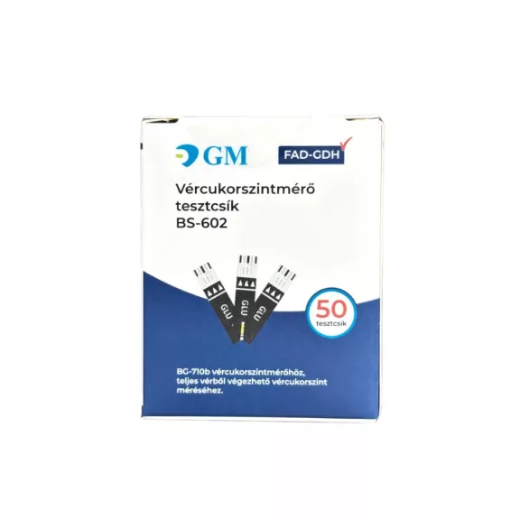 GM Vércukormérő Tesztcsík 50 db BS602