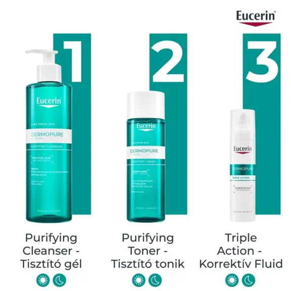 Eucerin Dermopure Clinical Purifying Tisztító Tonik 200 ml Eucerin Dermopure Clinical Purifying Tisztító Tonik 200 ml