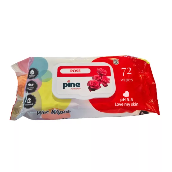 MovoMed Pine Nedves Törlőkendő Rózsa 72 db MovoMed Pine Nedves Törlőkendő Rózsa 72 db