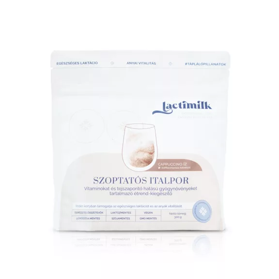 Lactimilk Cappuccino Ízesítésű Szoptatást Támogató Italpor 300 g Lactimilk Cappuccino Ízesítésű Szoptatást Támogató Italpor 300 g