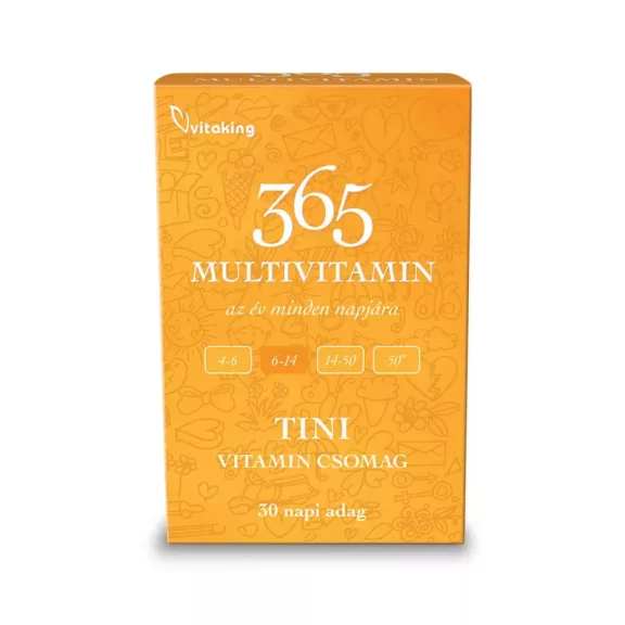 Vitaking 365 Multivitamin TINI vitamin csomag 30 adag Vitaking 365 Multivitamin TINI vitamin csomag 30 adag