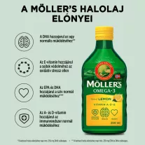 Möller's Omega-3 halolaj citrom ízű 250 ml