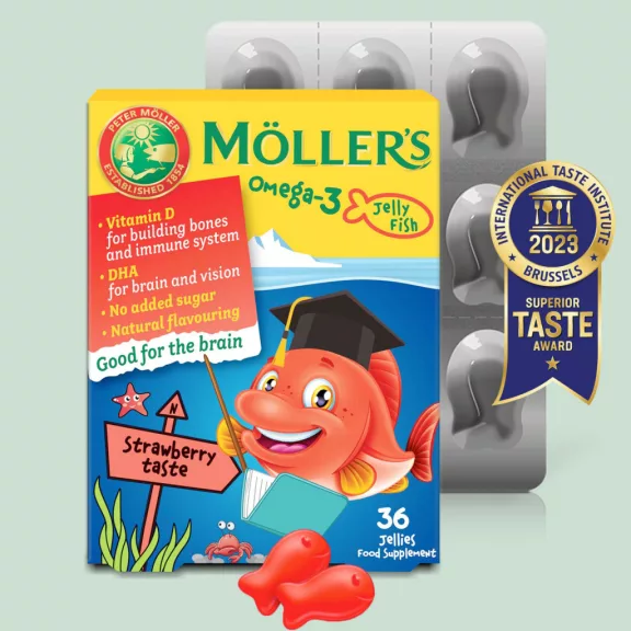 Möller's Omega-3 eper ízű gumivitamin 36 db Möller's Omega-3 eper ízű gumivitamin 36 db