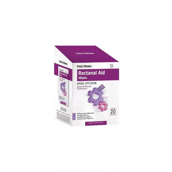 FrezyDerm Rectanal Aid wipes - végbélkörnyék ápoló nedves törlőkendő 20 db FrezyDerm Rectanal Aid wipes - végbélkörnyék ápoló nedves törlőkendő 20 db