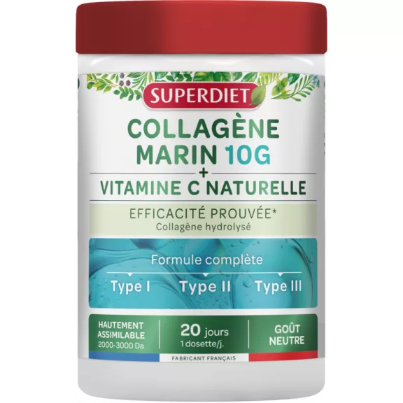 Superdiet kollagénpor I,II,III + C-Vitamin 210 g Superdiet kollagénpor I,II,III + C-Vitamin 210 g
