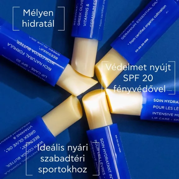 Apivita fényvédő ajakápoló stift kakaóvajjal SPF20