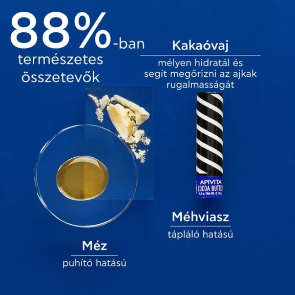 Apivita fényvédő ajakápoló stift kakaóvajjal SPF20