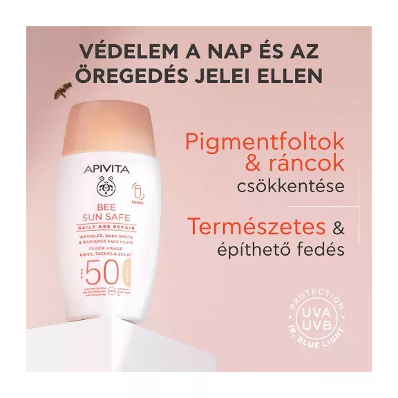 Apivita Bee Sun Safe daily age repair színezett 50 ml