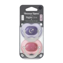   Tommee Tippee NightGlow éjszakai nyugtató cumi sterilizáló tokkal 6-18 hó 2 db