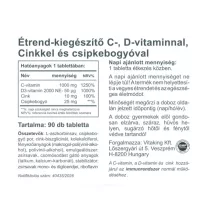 Vitaking C-vitamin + D-vitamin + cink 90 db