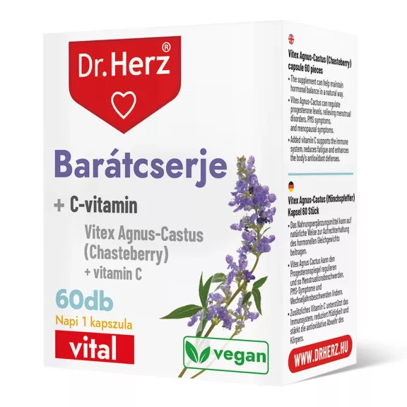 Dr. Herz Barátcserje + c-vitamin 60 db Dr. Herz Barátcserje + c-vitamin 60 db