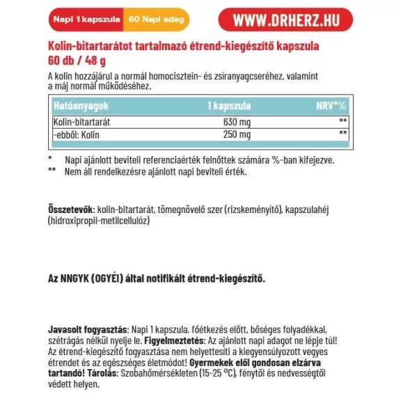 Dr. Herz Kolin-bitartarát 60 db