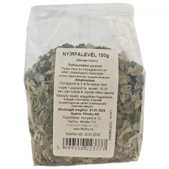 Fitodry nyírfalevél 100 g Fitodry nyírfalevél 100 g