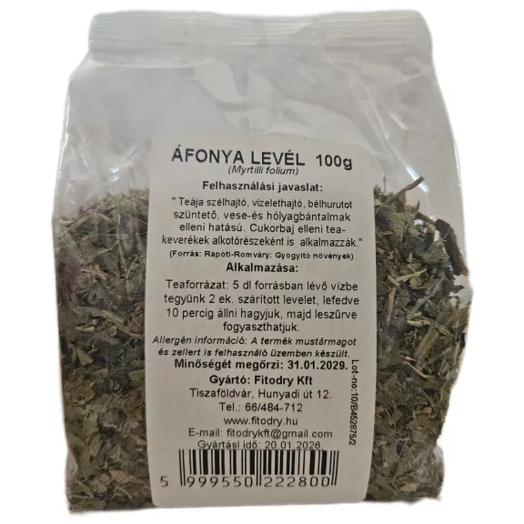 Fitodry áfonya levél 100 g Fitodry áfonya levél 100 g
