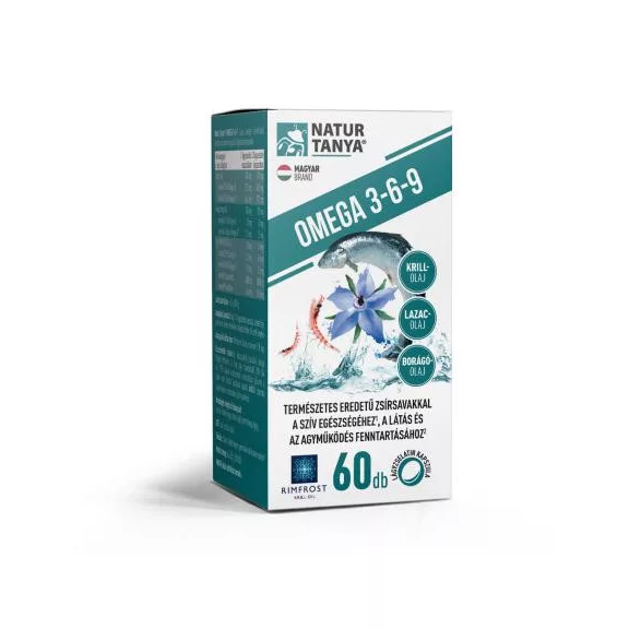 Natur Tanya Szerves Omega 3-6-9 kapszula 60 db Natur Tanya Szerves Omega 3-6-9 kapszula 60 db