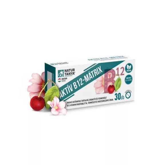 Natur Tanya Aktív B12-Mátrix rágótabletta 30 db Natur Tanya Aktív B12-Mátrix rágótabletta 30 db
