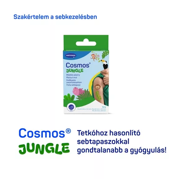 Hartmann Cosmos Jungle gyermek sebtapasz 12 db Hartmann Cosmos Jungle gyermek sebtapasz 12 db