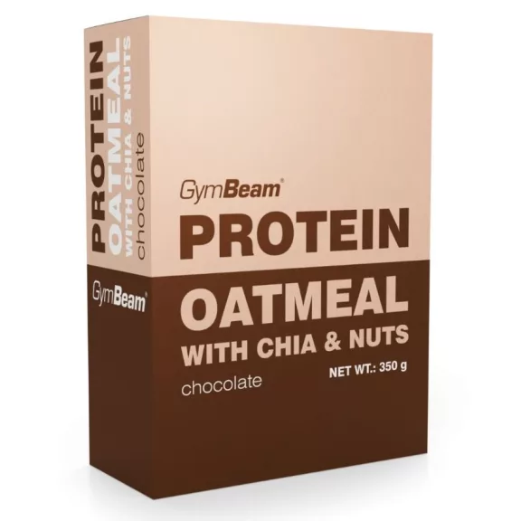 GymBeam Protein Oatmeal with chia & nuts csokoládés 350 g GymBeam Protein Oatmeal with chia & nuts csokoládés 350 g