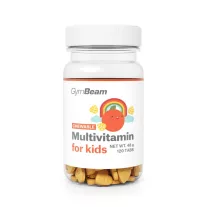   GymBeam Multivitamin rágótabletta gyerekeknek narancs ízű 120 db